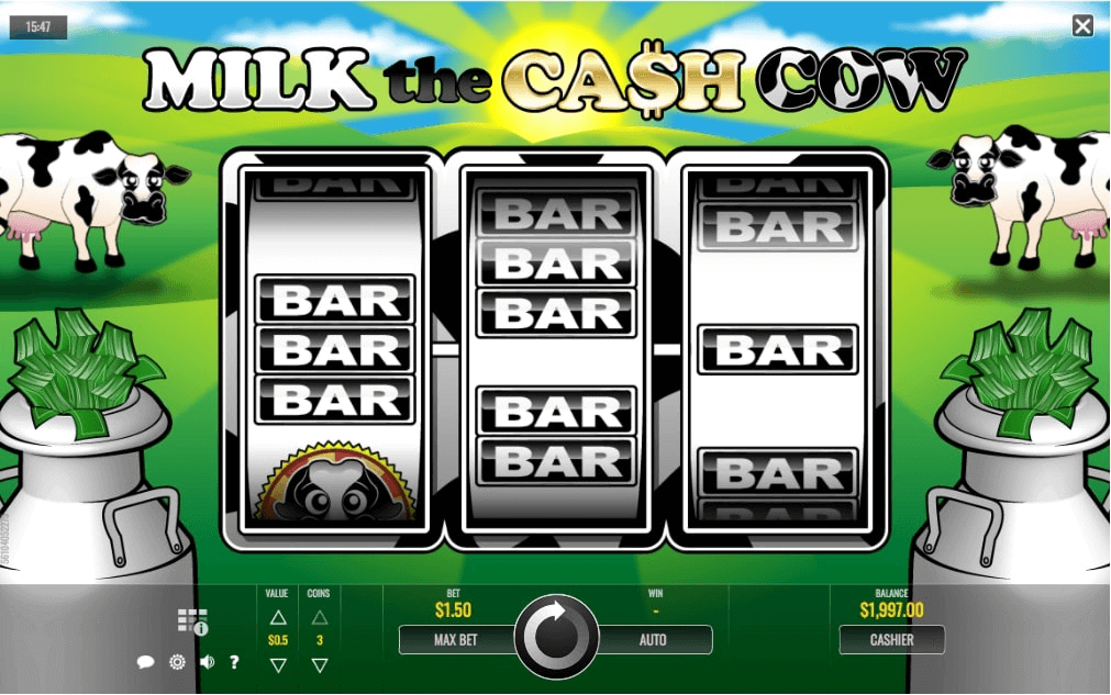 Milk The Cash Cow Online Slot Reels